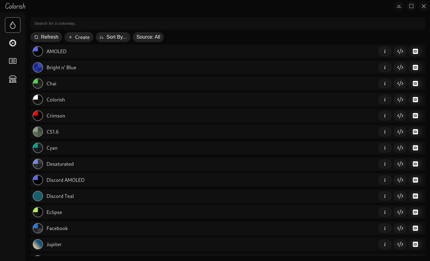 Colorish v1 Main Interface